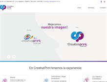 Tablet Screenshot of creativeprint.com.ec